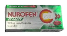 Nurofen Express 200mg Liquid Capsules (16s)