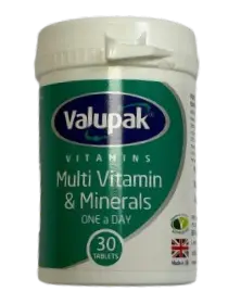 Valupak Multi Vitamin & Minerals (30s)